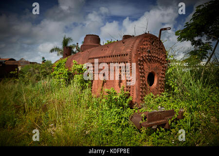 Kuba, Kuba, Cardenas, Museum Sugar Mill von Jose Smith Comas erhalten Öl Dampflokomotiven Stockfoto