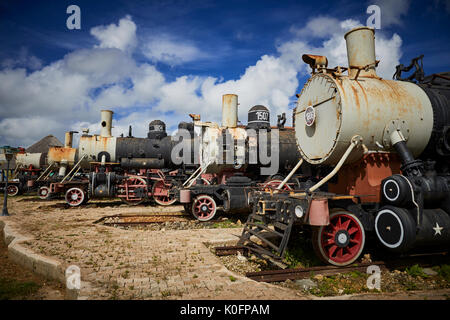 Kuba, Kuba, Cardenas, Museum Sugar Mill von Jose Smith Comas erhalten Öl Dampflokomotiven Stockfoto