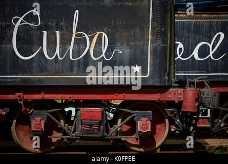 Kuba, Kuba, Cardenas, Museum Sugar Mill von Jose Smith Comas erhalten Öl Dampflokomotiven Stockfoto