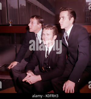 Der KINGSTON TRIO UNS Vocal group in 1963. Von links: Nick Reynolds, Bob Shane, John Stewart. Foto: Tony Gale Stockfoto