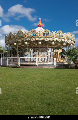 Karussell in Torquay, Devon, Großbritannien Stockfoto
