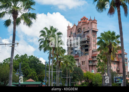 Turm des Terrors Fahrt am Hollywood Studios, Walt Disney World, Orlando, Florida Stockfoto