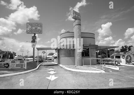 Pelikane Schneebälle in Lake City, Florida. Stockfoto