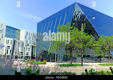 Das Cleveland Museum für Zeitgenössische Kunst (MOCA) in der Universität Kreis Nachbarschaft von Cleveland, Ohio, ist ein nicht-Sammeln dynamische Einrichtung. Stockfoto