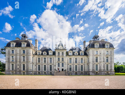 Frankreich, Loir-et-Cher, die Abteilung im Stil Ludwig XIII Nordfassade Schloß von Cheverny Stockfoto