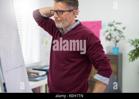 Schwerwiegende Problem der Arbeitnehmer des Unternehmens Stockfoto