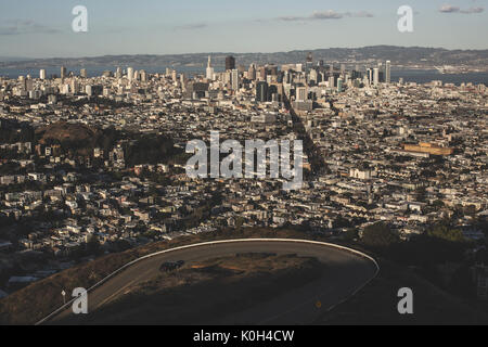 Los Angeles, Vereinigte Staaten von Amerika - 16. Oktober 2016. Panorama Blick auf Los Angeles, die zweitgrößte Stadt der Vereinigten Staaten. Stockfoto