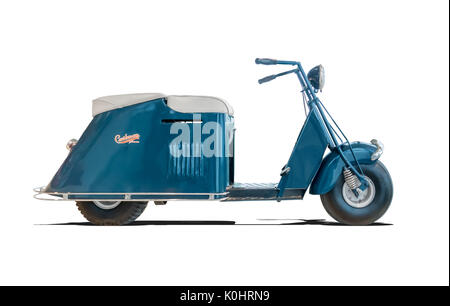 1949 Cushman Road King Schritt durch Motorroller Stockfoto