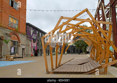 Telliskivi Creative City im Stadtteil Kalamaja Stockfoto