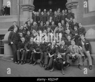 Gruppenfoto der Johns Hopkins Universität Klasse von 1891 1891. Stockfoto