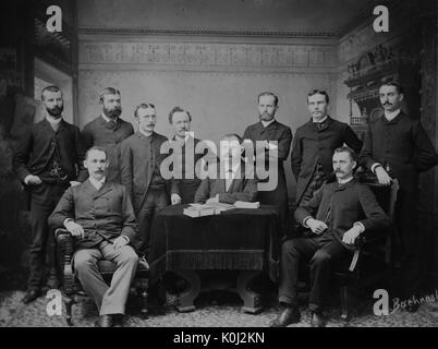 Gruppenfoto der Romantik Seminar an der Johns Hopkins University, 1929. Stockfoto