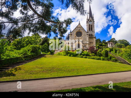 Reformierte Kirche Pasquart (Eglise reformee de Pasquart in Biel/Bienne, Bern, Schweiz, Europa. Stockfoto