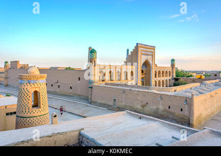 Madrassa in Chiwa Altstadt, Usbekistan Stockfoto