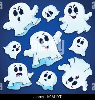 Ghost thematics Bild 2-eps 10 Vector Illustration. Stock Vektor