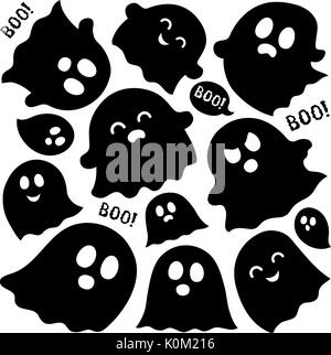 Ghost thematics Bild 4-eps 10 Vector Illustration. Stock Vektor