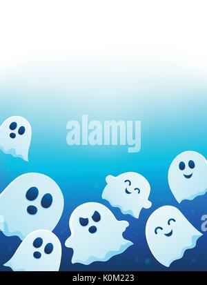 Ghost thematics Bild 5-eps 10 Vector Illustration. Stock Vektor