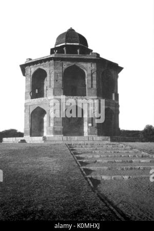 Alte vintage Laterne Folie von Humayun private Bibliothek, Purana Qila, New Delhi, Indien, Asien Stockfoto