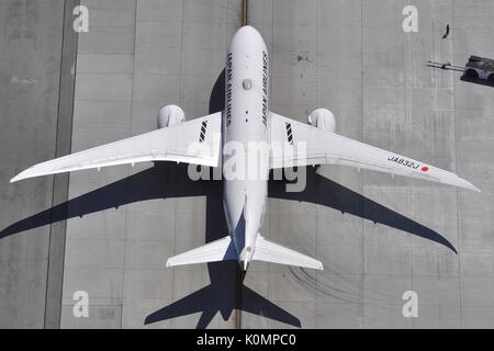 BOEING 787-8 DREAMLINER JA 832 J DER JAPAN AIRLINES IN LOS ANGELES Stockfoto