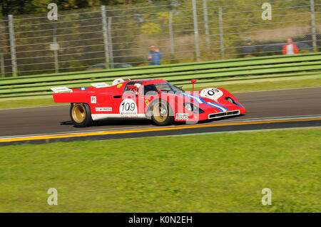 Imola Classic 22 Okt 2016 - Ferrari 512M - 1971 angetrieben von unknow während der Praxis auf Imola, Italien. Stockfoto