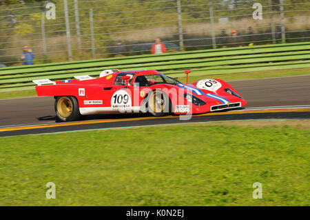 Imola Classic 22 Okt 2016 - Ferrari 512M - 1971 angetrieben von unknow während der Praxis auf Imola, Italien. Stockfoto