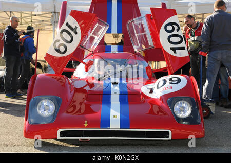 Imola Classic 22 Okt 2016 - Ferrari 512M - 1971 angetrieben von unknow während der Praxis auf Imola, Italien. Stockfoto