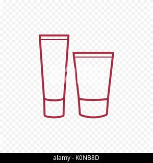 Vektor kosmetische Creme für den Körper. Stock Vektor