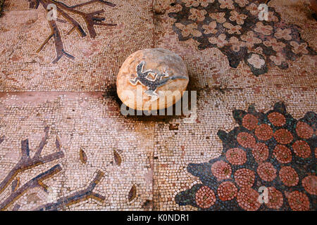 Mosaik in der Stadt Madaba, Jordanien Stockfoto
