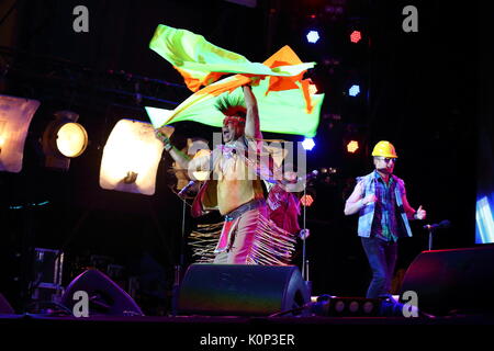 Die Menschen in den Dörfern im Süden Zurückspulen Festival 2017 in Henley-on-Thames, Großbritannien Stockfoto