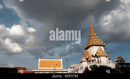 Königlicher Tempel Sukhothal Stil Golden Buddha Wat Traimit Chinatown Yaowarat Road Bangkok Thailand Phra Phuttha Maha Suwana Patimakon Stockfoto