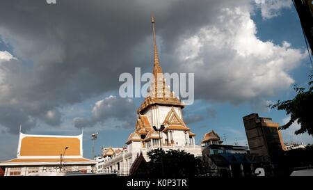 Königlicher Tempel Sukhothal Stil Golden Buddha Wat Traimit Chinatown Yaowarat Road Bangkok Thailand Phra Phuttha Maha Suwana Patimakon Stockfoto