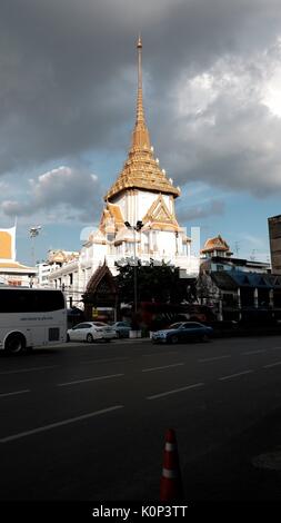 Königlicher Tempel Sukhothal Stil Golden Buddha Wat Traimit Chinatown Yaowarat Road Bangkok Thailand Phra Phuttha Maha Suwana Patimakon Stockfoto