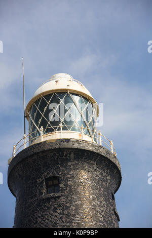 Verschmähen Point Lighthouse vor der Restaurierung. Verschmähen, Humber-mündung, East Yorkshire Stockfoto