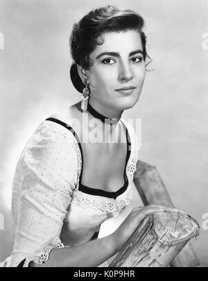 IRENE PAPAS griechische Schauspielerin im Jahr 1956 Stockfoto