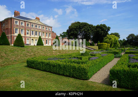 Das Parterre an goodnestone Park Gardens Stockfoto