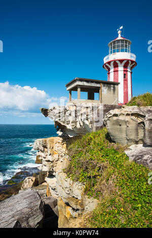 Hornby Leuchtturm in Watsons Bay, New South Wales, Australien. Stockfoto