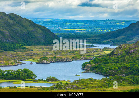 Meine Damen Ansicht ist eine malerische entlang der N71 Teil des Ring of Kerry übersehen, im Nationalpark Killarney, Irland. Der Name stammt offenbar aus der a Stockfoto