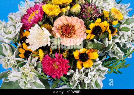 Schönen Blumenstrauß aus verschiedenen Blumen Stockfoto