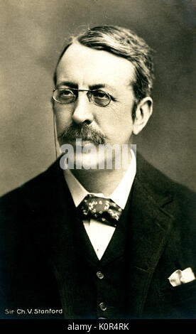 Charles Villiers Stanford - Porträt des Irischen Komponisten. (Professor für Komposition am Royal College of Music. Geadelt 1901) 1852-1924. Stockfoto