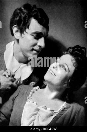 Kunz, Erich als Figaro Erich Kunz 1909-1995. Kunz als Figaro in Salzburg 1942 mit Irma Beilke Susanna. Österreichische Bass-bariton Stockfoto