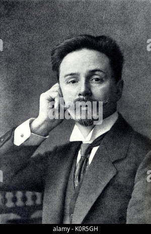 Alexander Nikolajewitsch Skrjabin, 1912. Russische Komponist und Pianist (1872-1915). Stockfoto