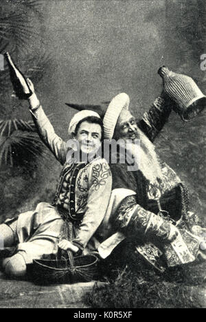 Die Oper von Wolfgang Amadeus Mozart die Entfuhrung aus dem Serail, 1902 Berliner Oper sterben. Julius Liebran und Julius Modlinger. Der oesterreichische Komponist, 1756-1791. Stockfoto