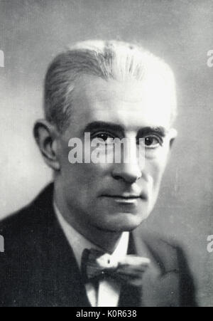 RAVEL, Maurice - Porträt der französische Komponist (1875-1937). Stockfoto