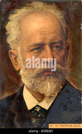 Pjotr Iljitsch Tschaikowski. Russische Komponist 1840-1893 Stockfoto