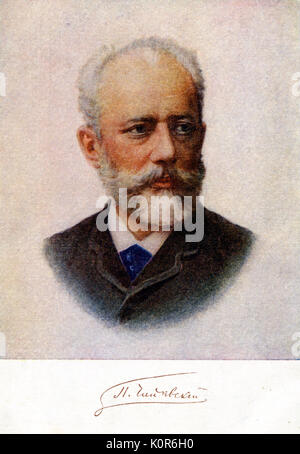 Pjotr Iljitsch Tschaikowski. Russische Komponist 1840-1893 Stockfoto