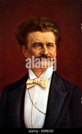 Johann Strauss II Portrait. Komponist, Dirigent und Violinist, 1825-1899 Stockfoto