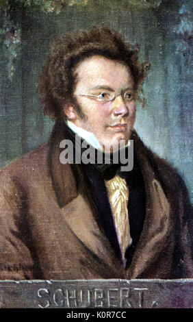 Franz Schubert portrait österreichische Komponist, 1797-1828 Stockfoto