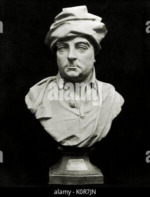 Georg Friedrich Händel - Büste des Deutschen (später Englisch) Komponist. GFH: 23. Februar 1685 - 14. April 1759. Stockfoto