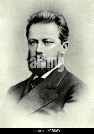 Pjotr I. Tschaikowsky Portrait im Jahre 1874. Russische Komponist 1840-1893 Stockfoto