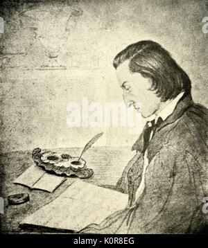 CHOPIN, Frederic von George Sand polnische Komponist (1810 - 1849) Stockfoto