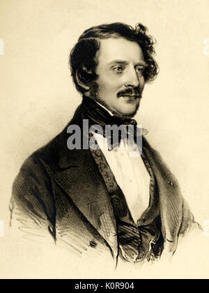 DONIZETTI, Gaetano Italienischer Komponist (1797-1848) Stockfoto